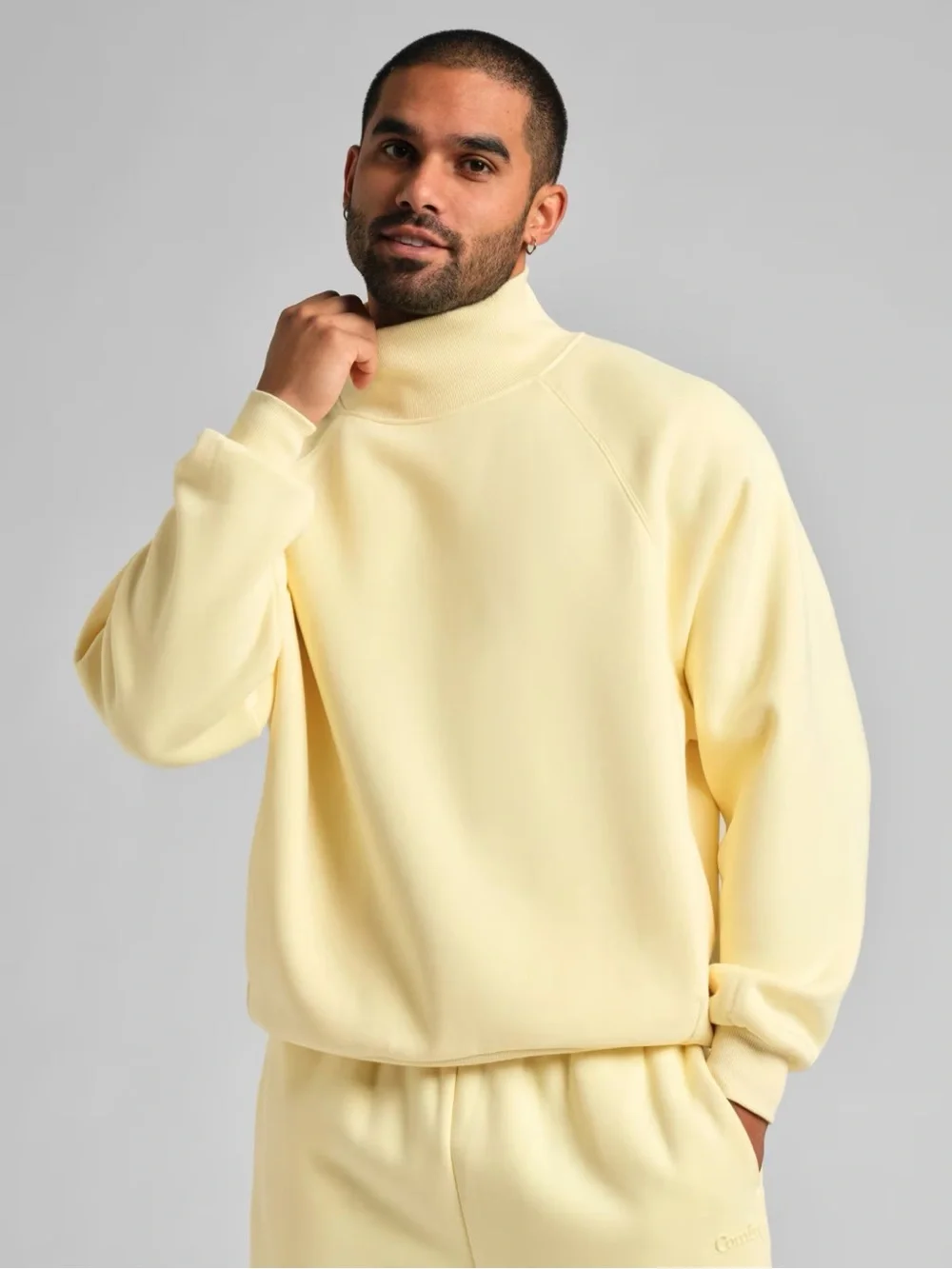 Mock Neck Sweat Set - Picture 3 of 5